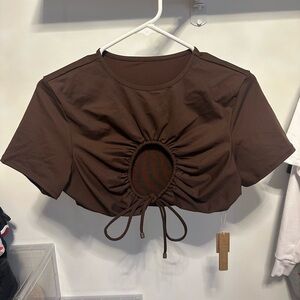 XL BNWT SKIMS Ruched Swim Top